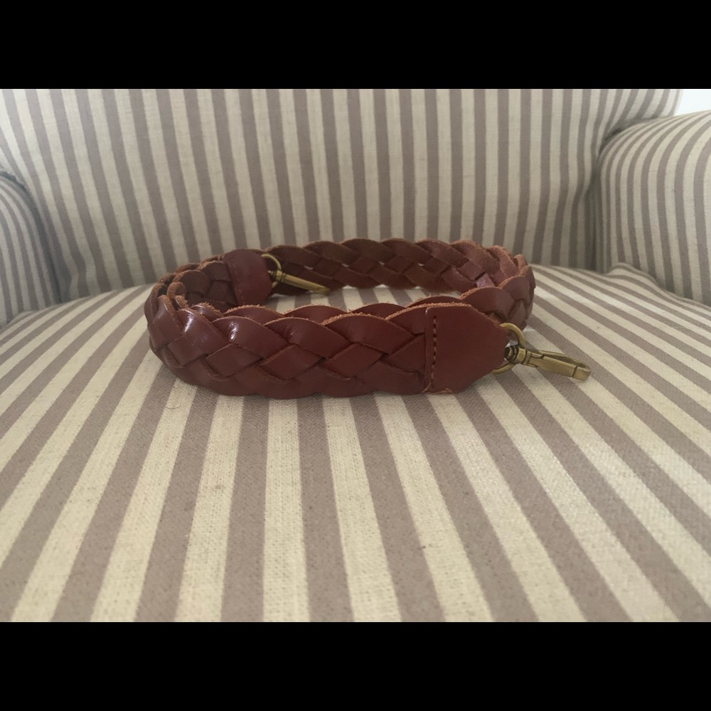 Madewell Braided Tote Strap English Saddle